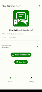 Chat Without Save Contact