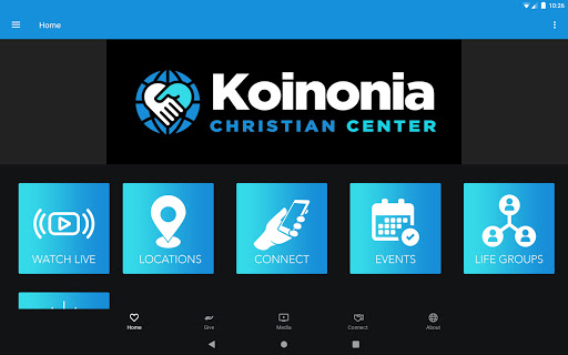 Screenshot of Koinonia Christian Center