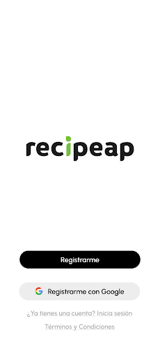 Android application Recipeap screenshort