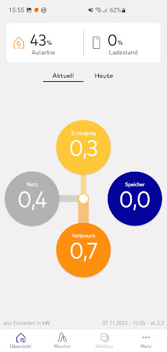 Android application energybase screenshort