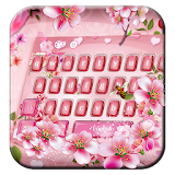 pink flower keyboard bee sakura rose icon