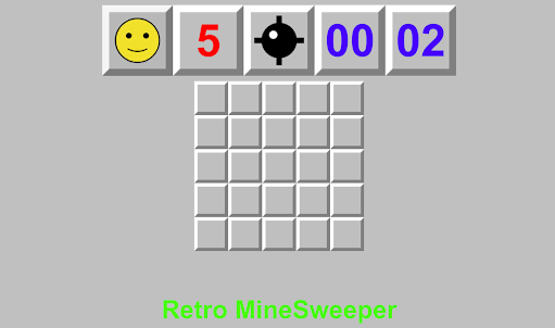 Retro MineSweeper