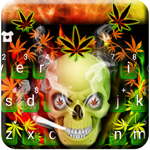 Smoke Skull Keyboard Theme  Icon