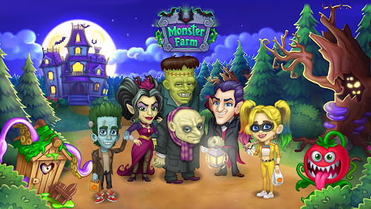 Halloween Farm: Monster Family MOD APK (Unlimited Money) v1.88 download Gallery 2
