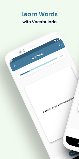 Android application Vocabulario: Flashcard Builder screenshort