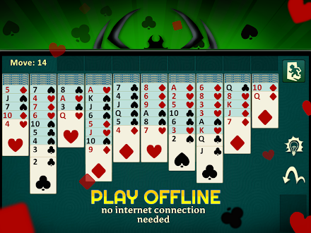 Spider Solitaire-Offline Games Screen 3