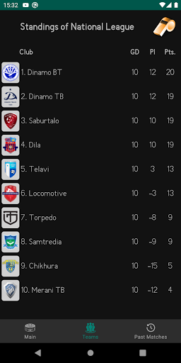 GeoFootball Screen 3
