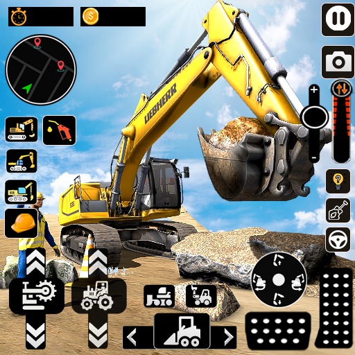 Heavy Excavator Rock Mining 23  Icon