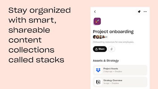 Screenshot of Dropbox Dash