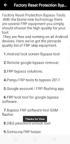 Screenshot 2 FRP Bypass Guide For Android android
