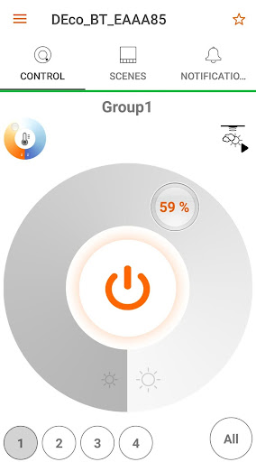 OSRAM BT Control Screen 2
