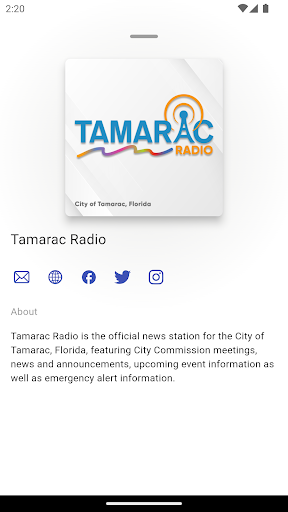 Tamarac Radio Screen 3