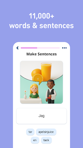 Screenshot of Learn Swedish - 11,000 Words
