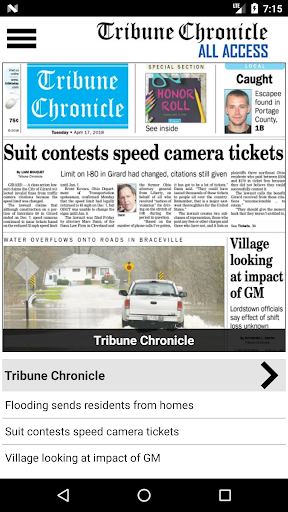 Android application Tribune Chronicle All Access screenshort