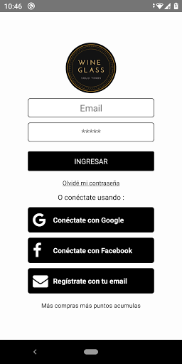 Android application Wine Glass screenshort
