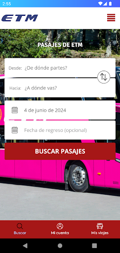 Android application ETM screenshort