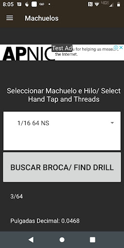 Android application Machuelos screenshort