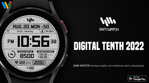 Android application SamWatch Digital Tenth 2022 screenshort