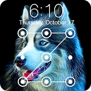 Husky ART Pet Dog Pup Wallpapers HD PIN Lock  Icon