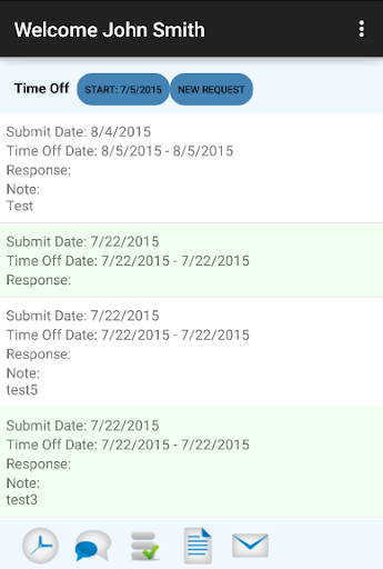 Employee Portal Screen 2
