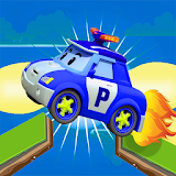 robotcar police racing speed icon