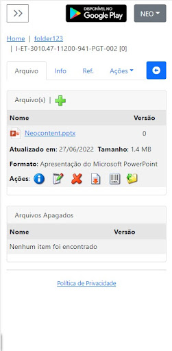 Neocontent ECM ActionITEC Screenshot 3 - AppWisp.com