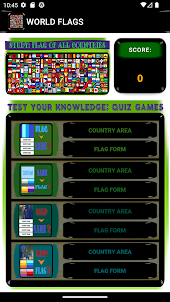 World Flags and Map quiz games