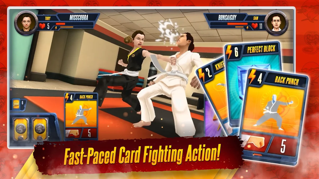 Cobra Kai: Card Fighter is a fast-paced card game based on hit Netflix series