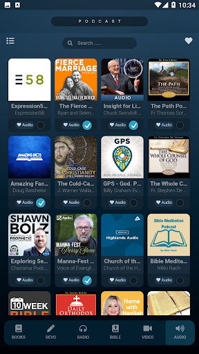 Android application Christian Podcasts & Sermons screenshort