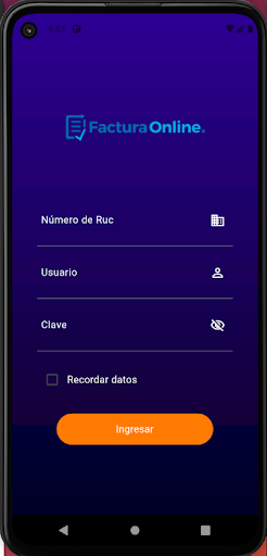 Android application Factura Online Demo 2.0 screenshort