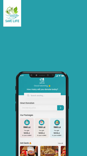 Android application Save Life screenshort