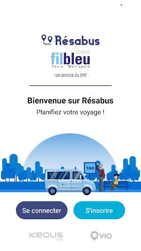 Android application Fil Bleu Résabus screenshort