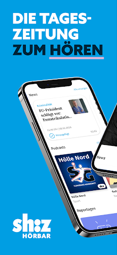 Android application sh:z HÖRBAR – regionale News screenshort