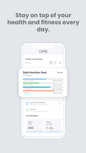 Core Blend Training Screen 2