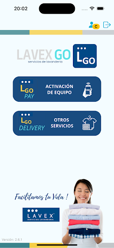 Android application Lavex Go screenshort