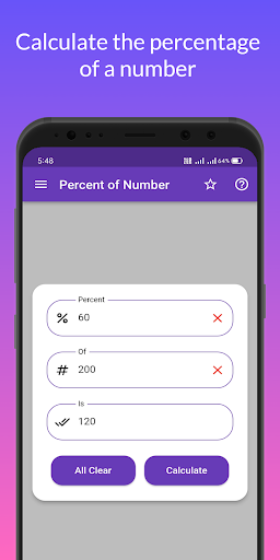 Percentage Calculator Screen 3