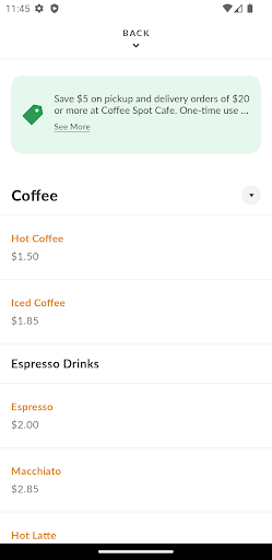 Coffee Spot Cafe Screen 3