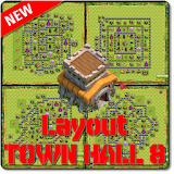Layout Clash Of Clans TH 8 icon