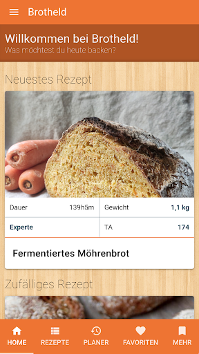 Android application Brotheld - Einfach Brot backen screenshort