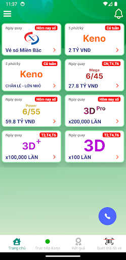 Android application Vietlott - Xổ số Online screenshort