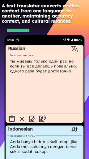 Russian Indonesian Translate Screen 3