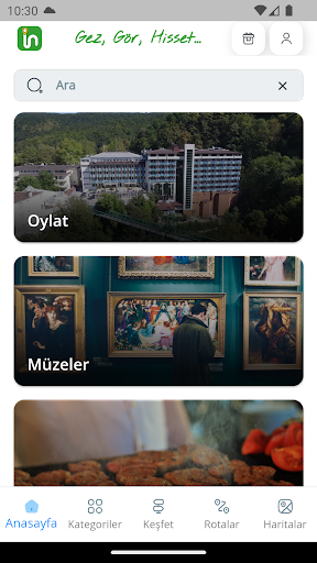 Android application Gezin screenshort