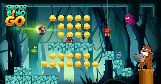 Super Bino Go:アドベンチャージャングルゲーム