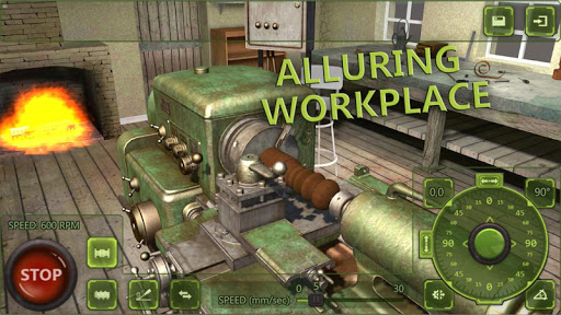 Android application Lathe Machine 3D: Turning Sim screenshort