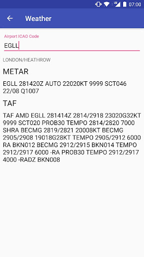 Android application SimEFB screenshort