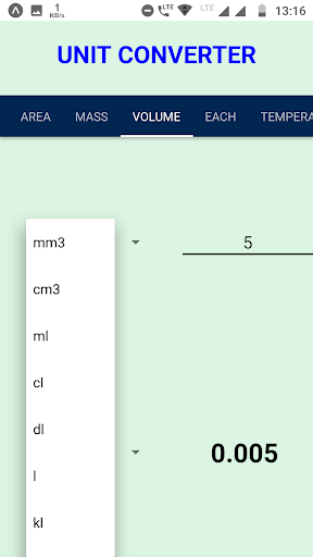 All Unit Converter Screen 3