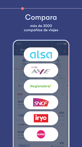 Omio: Reserva tren, bus, vuelo screenshot 3