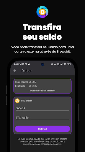 BrowsBit Navegue e ganhe BTC — Screenshot 16