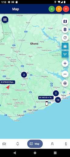 Android application SafeTrack GPS screenshort