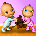 Cover Image of Download Talking Baby Twins - Babsy  APK